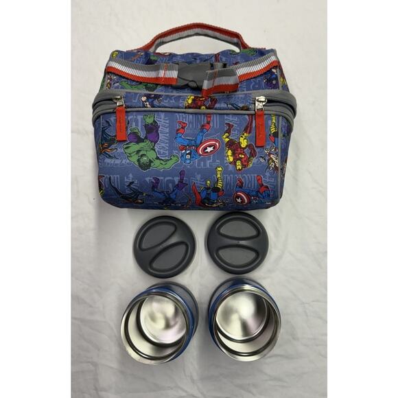 Pottery Barn Kids DC Marvel Hot Beverage Soup Containers With Lids Lunch Bag - Picture 11 of 14